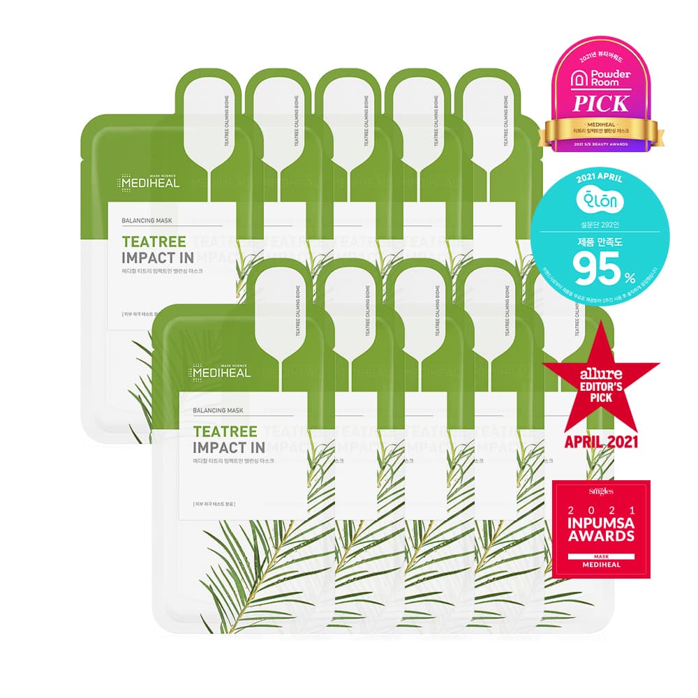 메디힐 티트리 임팩트인 밸런싱 마스크 10매