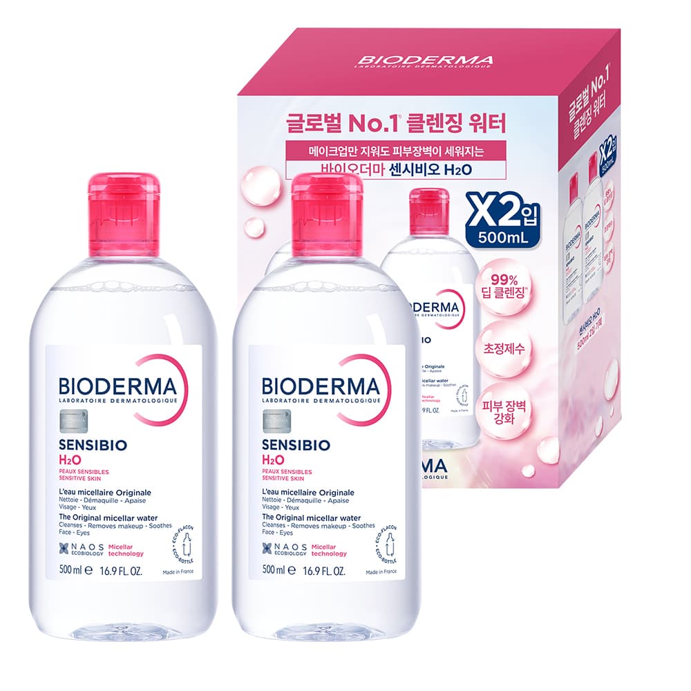 바이오더마 센시비오 H2O 500ml 2입 - view 2