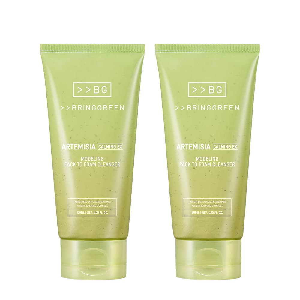 브링그린 사철쑥 카밍EX 모델링팩투폼 클렌저 120mL 더블기획 - view 5