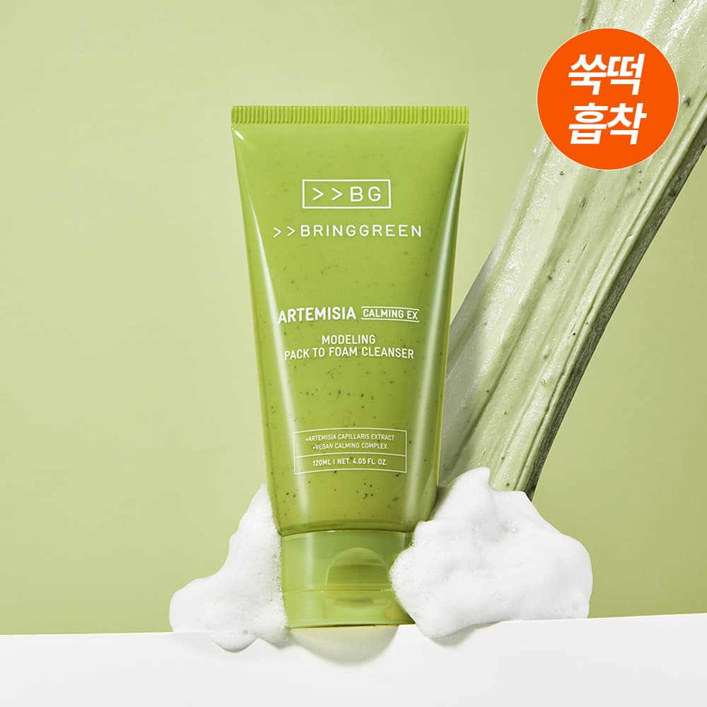 브링그린 사철쑥 카밍EX 모델링팩투폼 클렌저 120mL