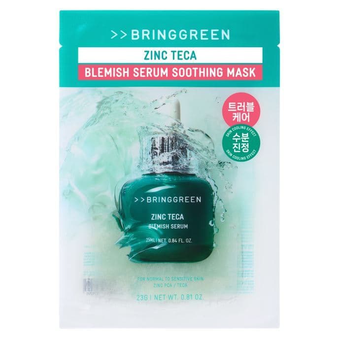 브링그린 징크테카 트러블 세럼 수딩 마스크 3+1 기획 / 1매 - view 5