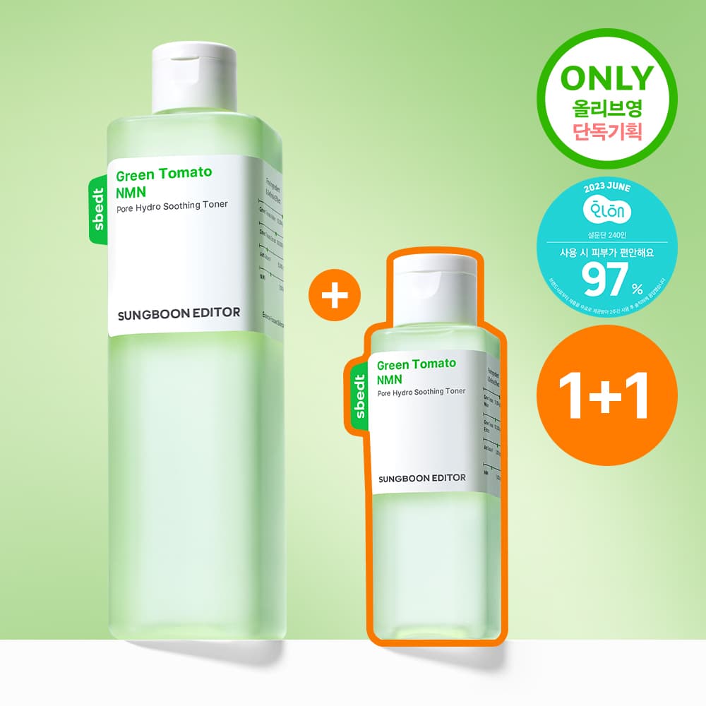 성분에디터 그린토마토 NMN 포어 하이드로 수딩 토너 350g 기획