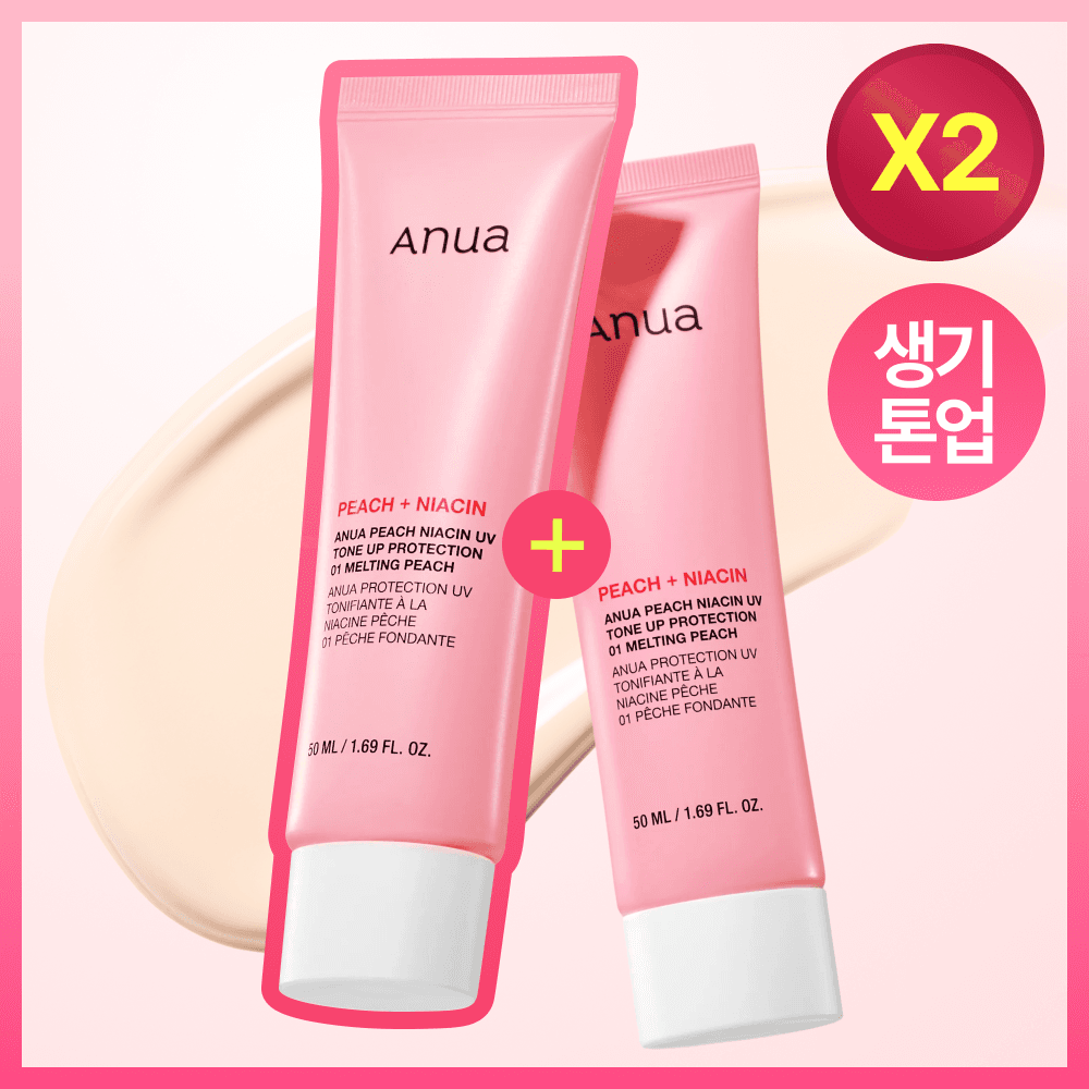 아누아 복숭아 나이아신 UV 톤업 프로텍션 50ml 더블기획