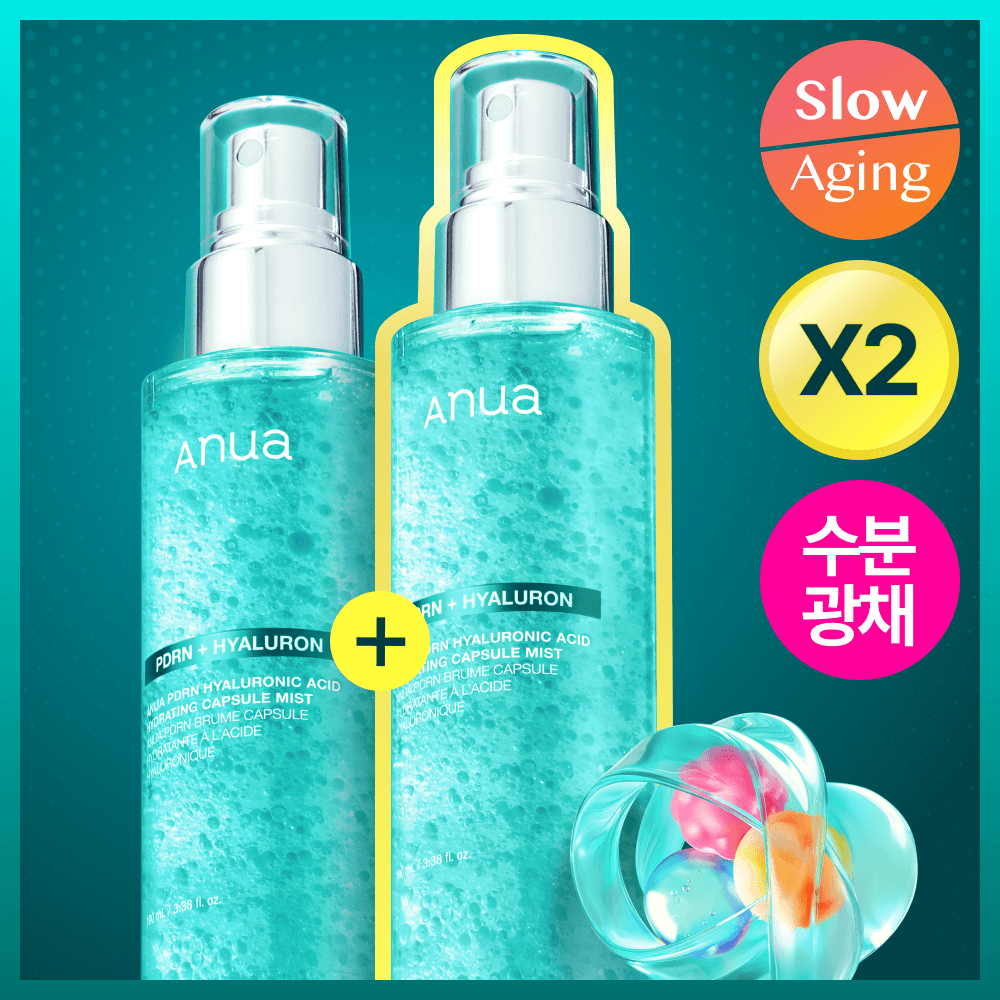 아누아 피디알엔 히알루론산 수분 캡슐 미스트 100ml 2입 기획