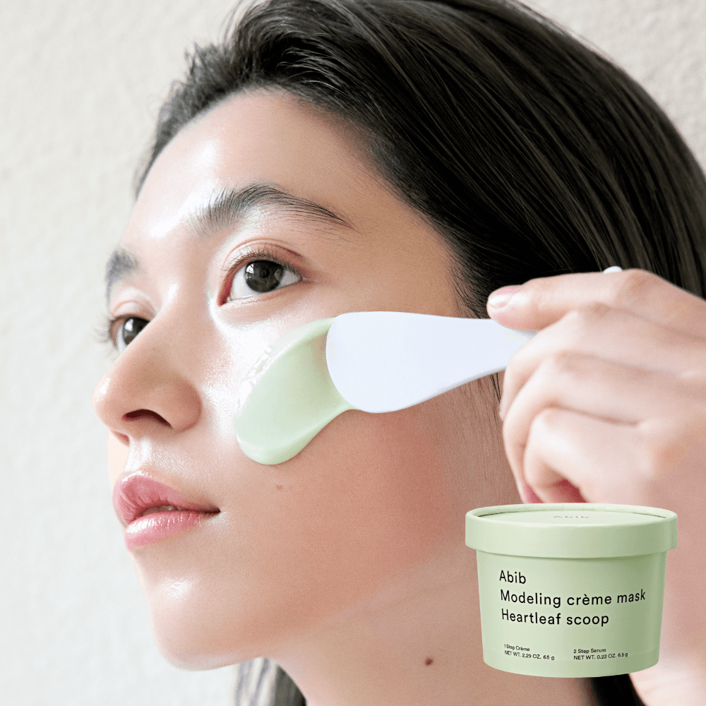 Abib Modeling Cream Mask Heartleaf/Resurrection Plant Scoop 2-Type Set - view 2