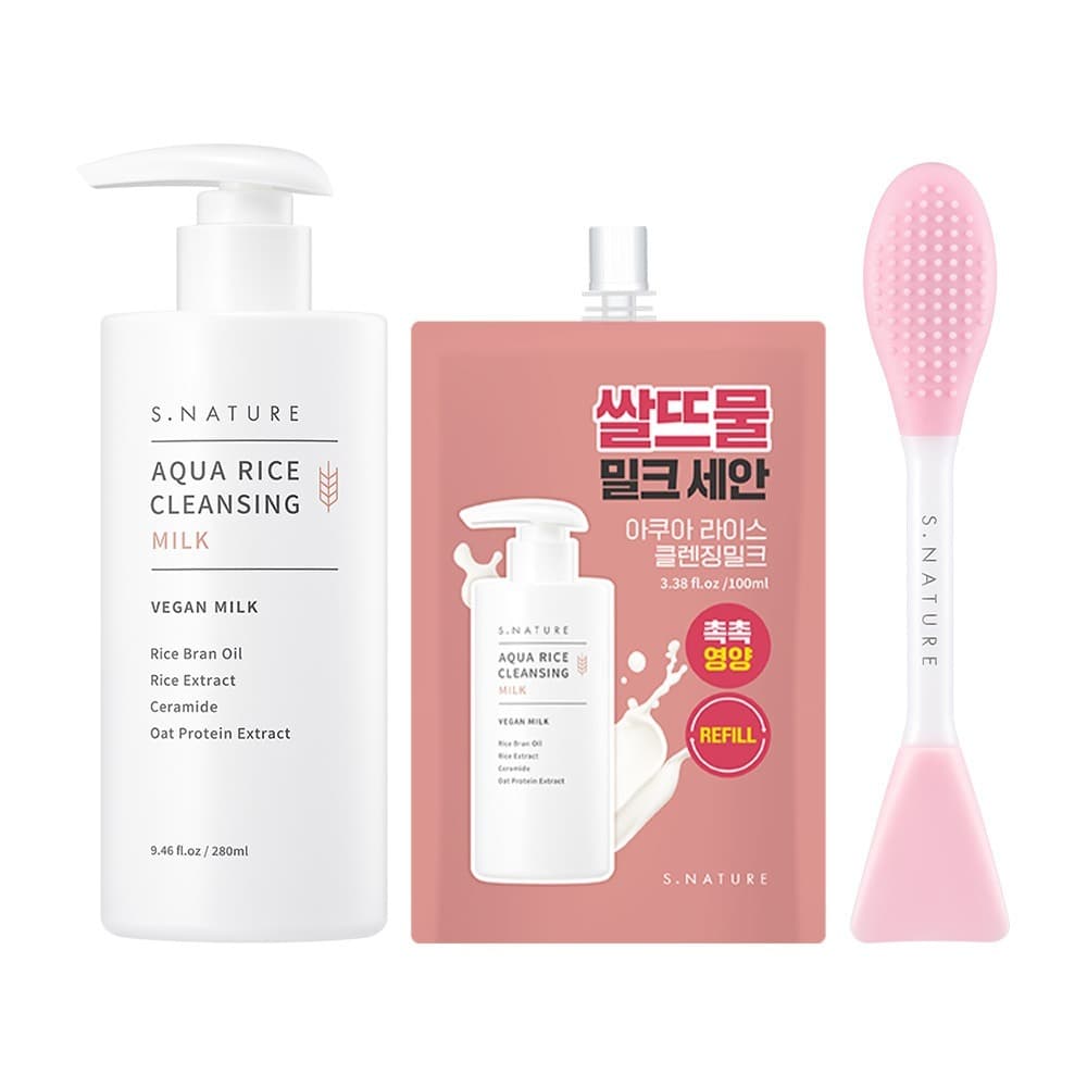 에스네이처 아쿠아 라이스 클렌징밀크 280ml 기획 - view 5