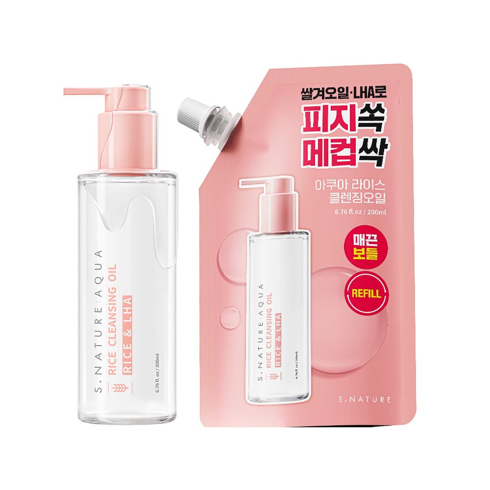 에스네이처 아쿠아 라이스 클렌징오일 200ml 기획 - view 5