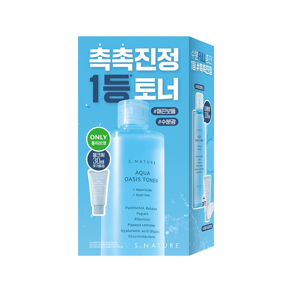 에스네이처 아쿠아 오아시스 토너 300ml 기획 - view 3