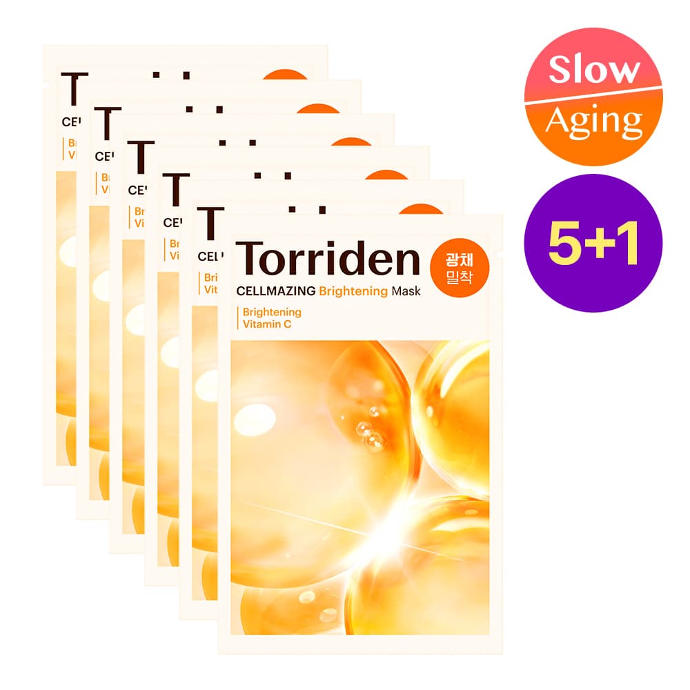 토리든 셀메이징 비타C 브라이트닝 마스크 5매 (+1매 증정기획) (OY단독) - view 3