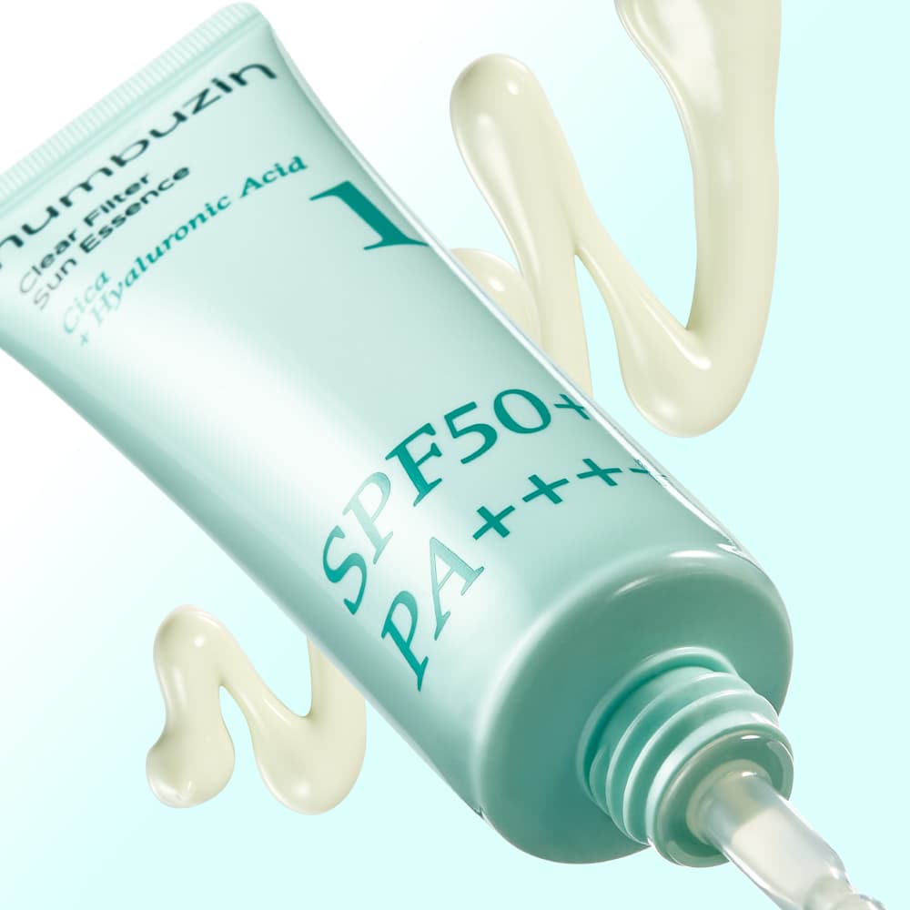 넘버즈인 1번 청초 진정맑은 물막선크림 50ml usage