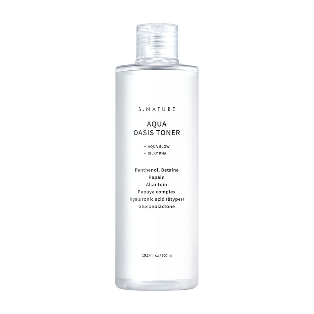 에스네이처 아쿠아 오아시스 토너 300ml usage