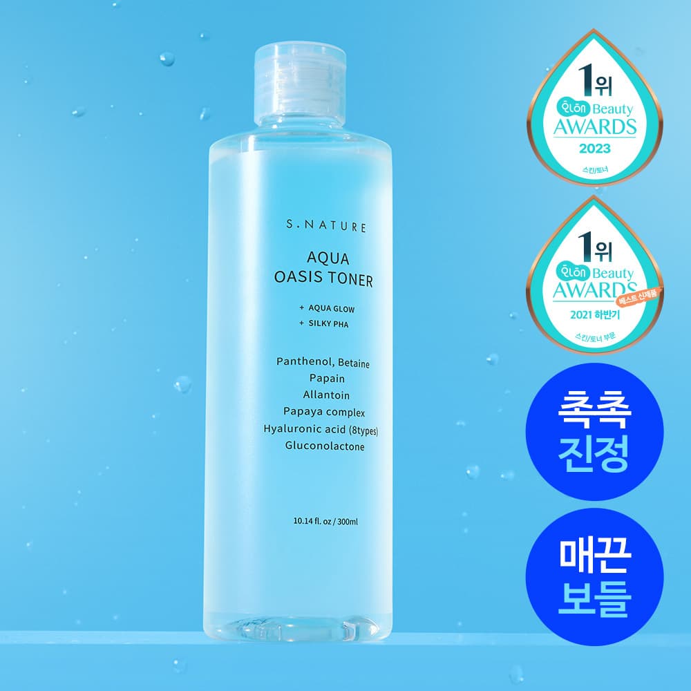 에스네이처 아쿠아 오아시스 토너 300ml - view 2